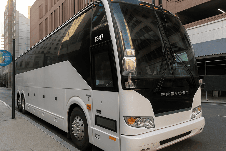 a Gastonia Coach Bus Service coach bus