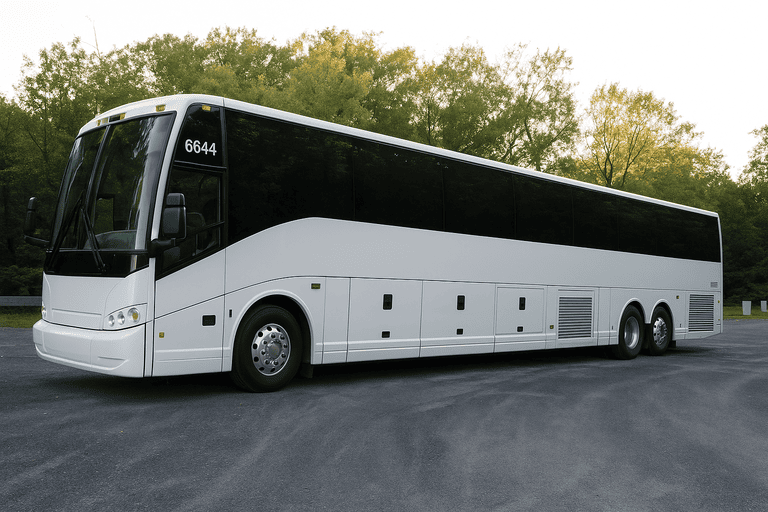 exterior of Gastonia Coach Bus Service coach bus