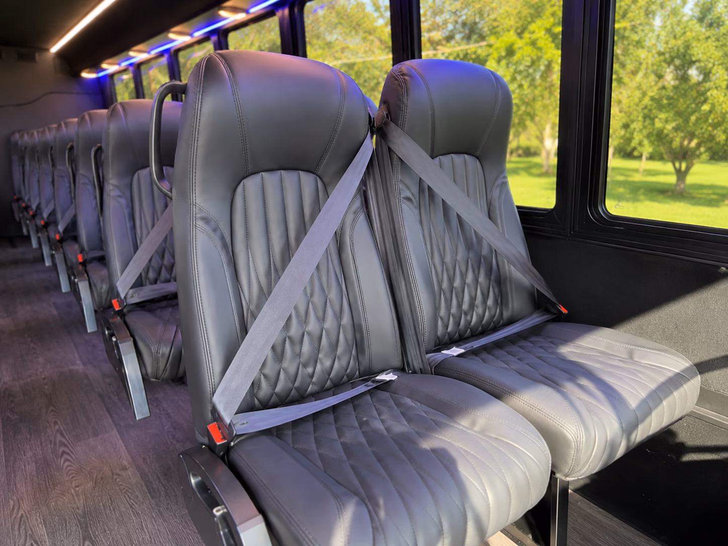 gastonia 15 passenger minibus inside