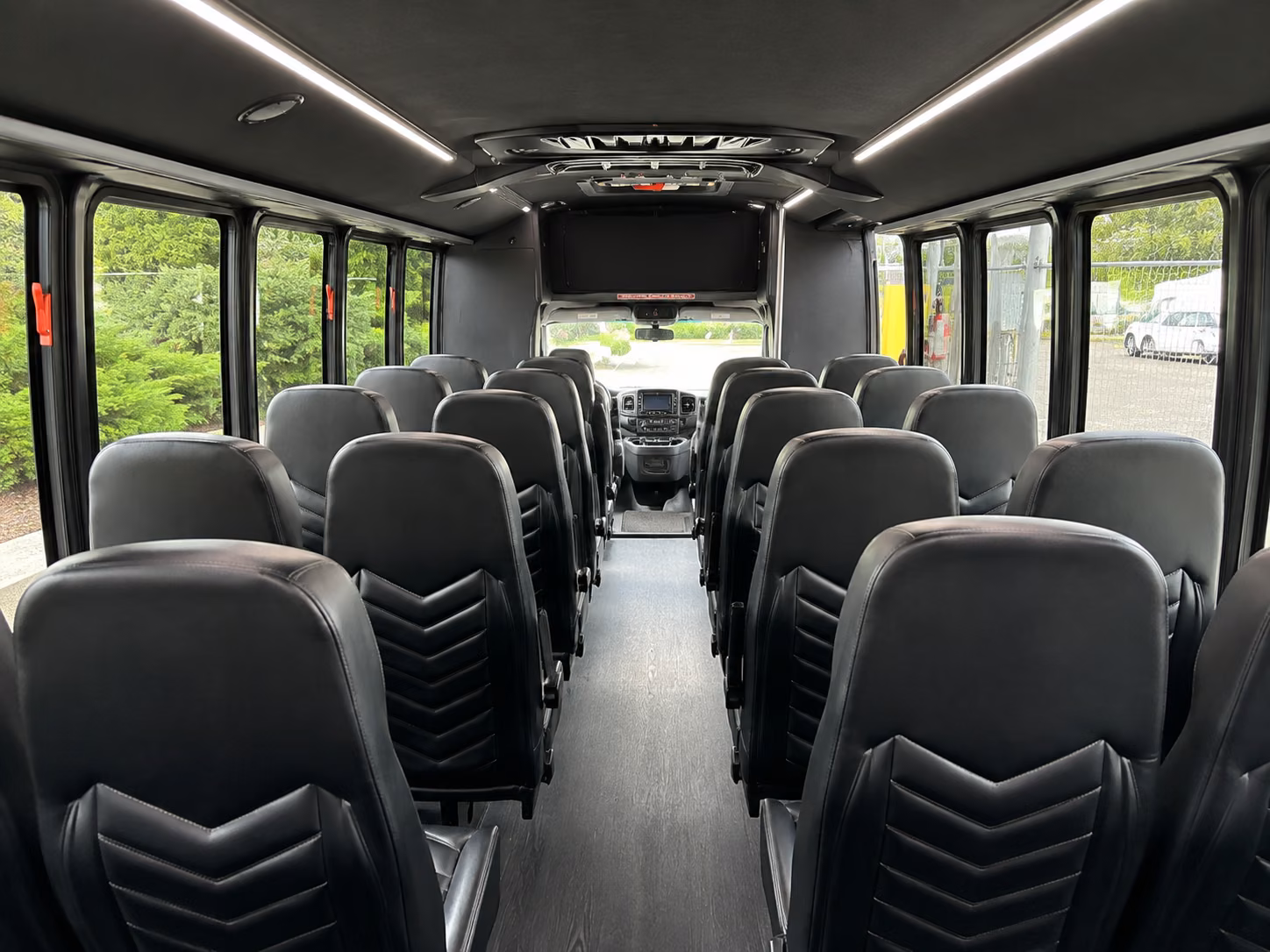 gastonia 15 passenger minibus interior