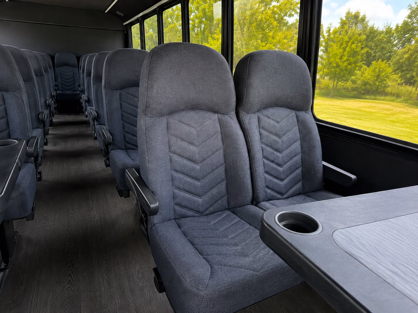 gastonia 18 passenger minibus inside