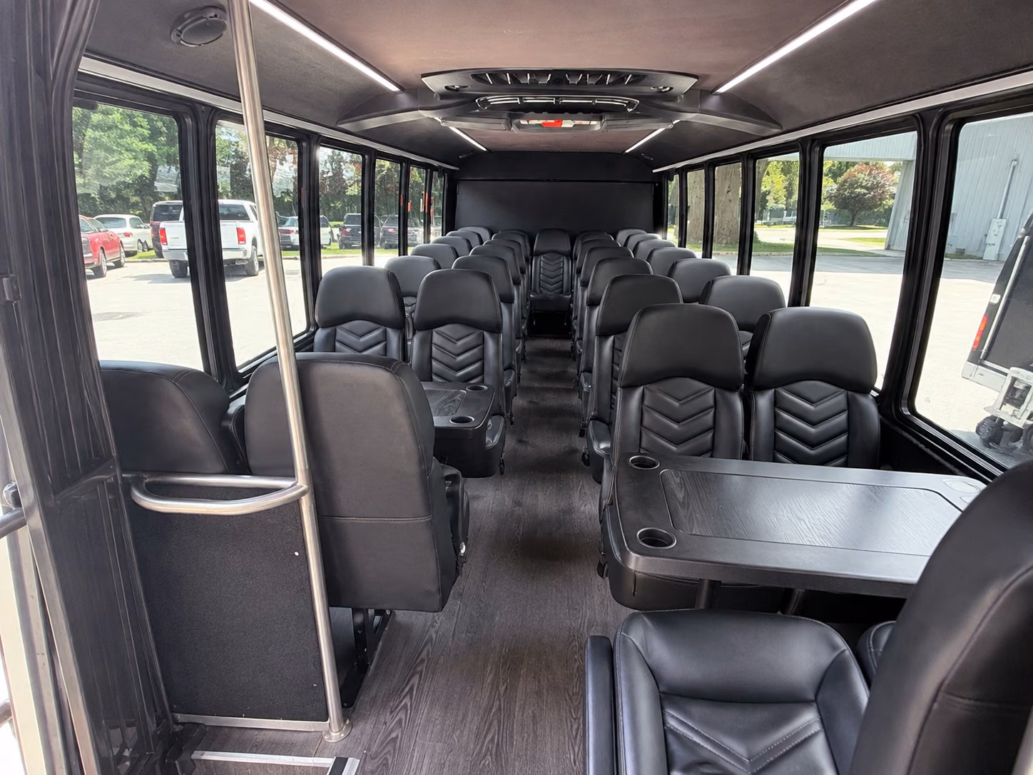 gastonia 20 passenger minibus inside