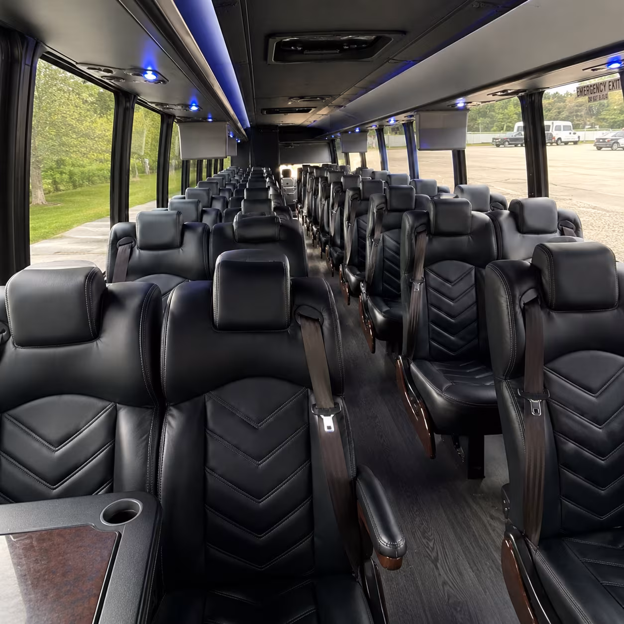 gastonia 25 passenger minibus inside