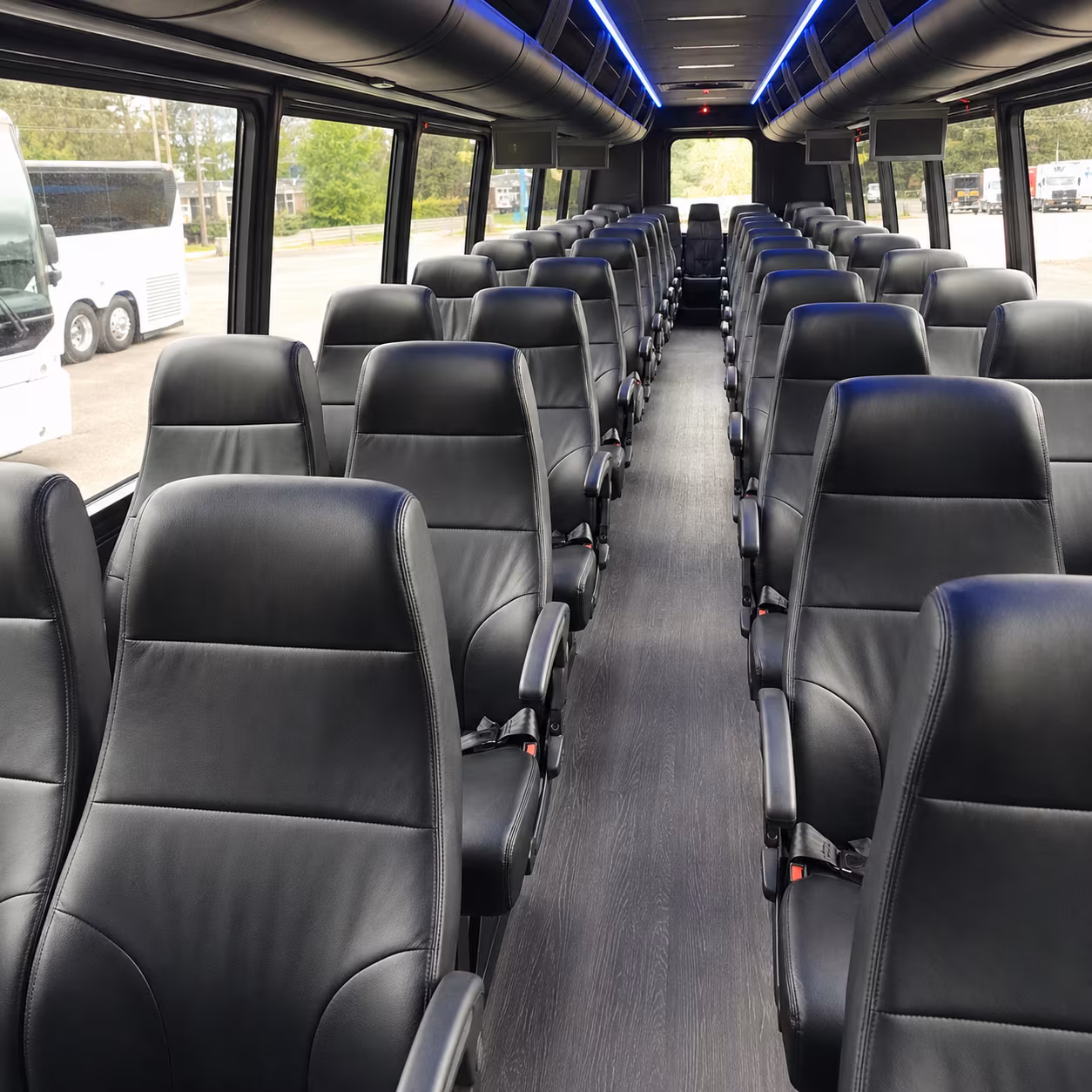 gastonia 25 passenger minibus interior