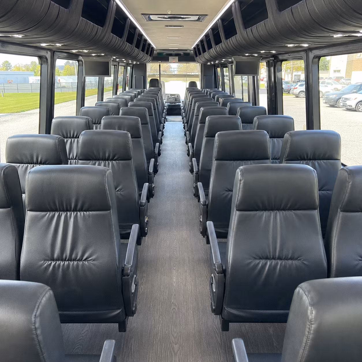 gastonia 28 passenger minibus inside