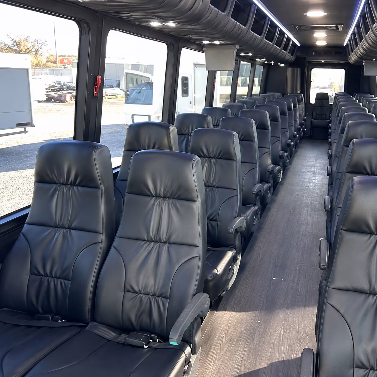 gastonia 28 passenger minibus interior