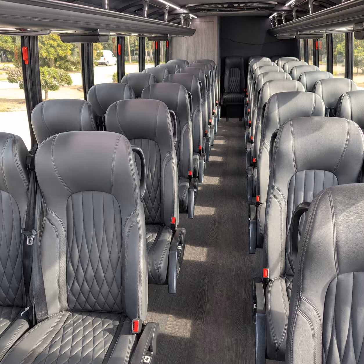 gastonia 30 passenger minibus interior