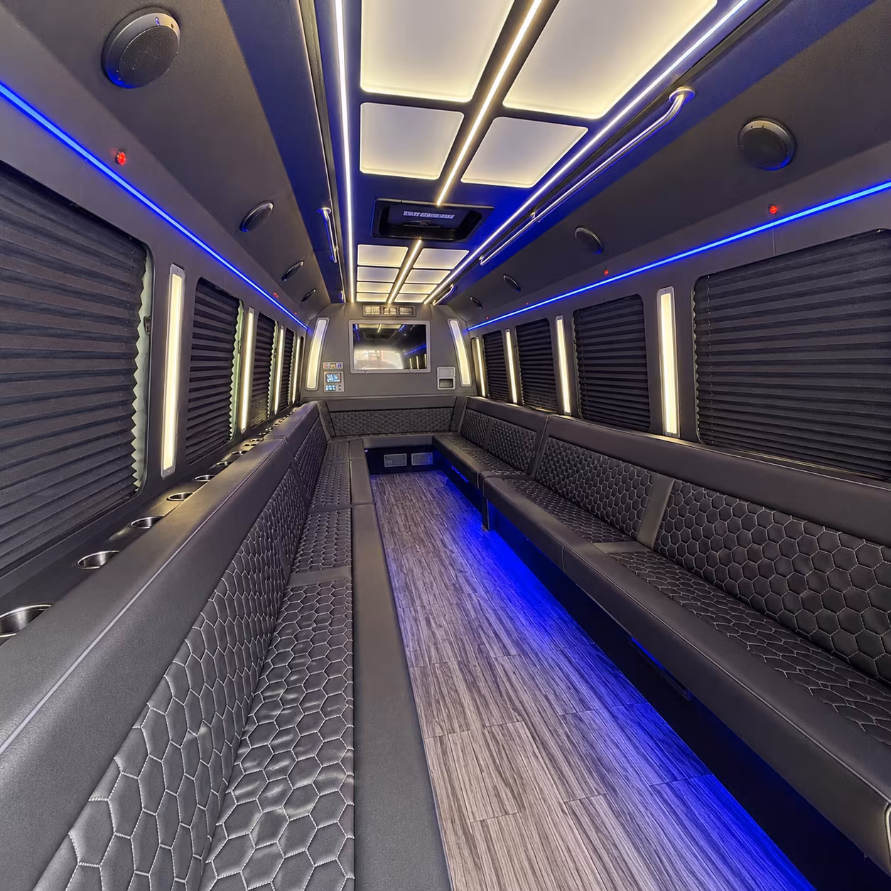 gastonia 30 passenger party bus interior