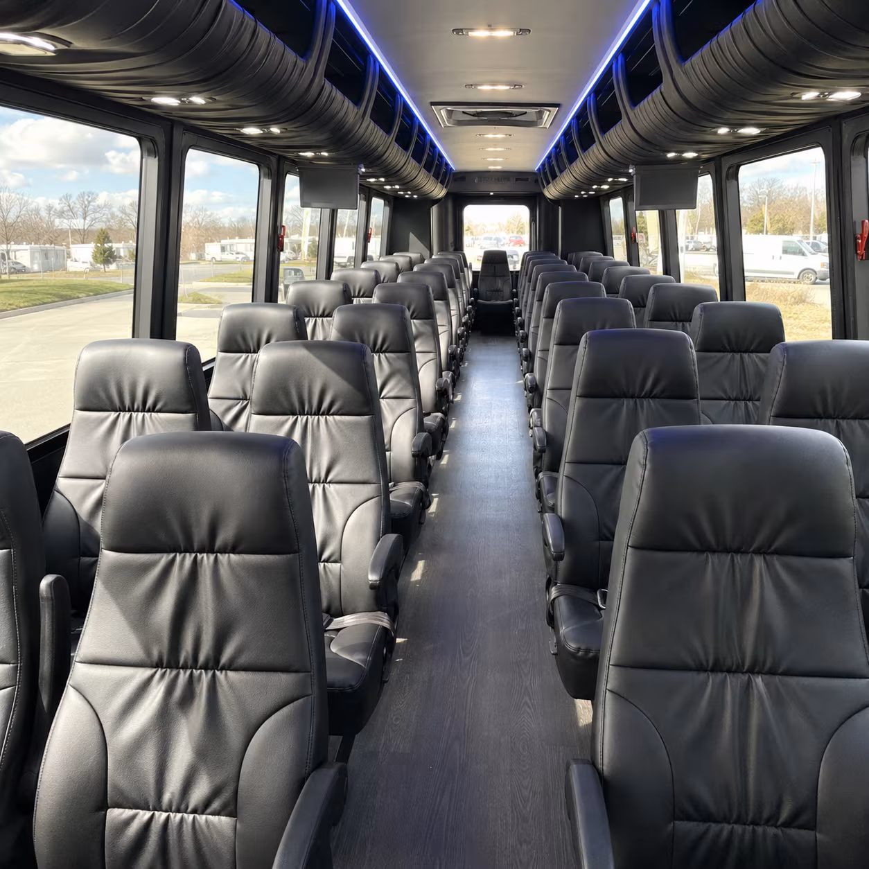 gastonia 35 passenger minibus interior