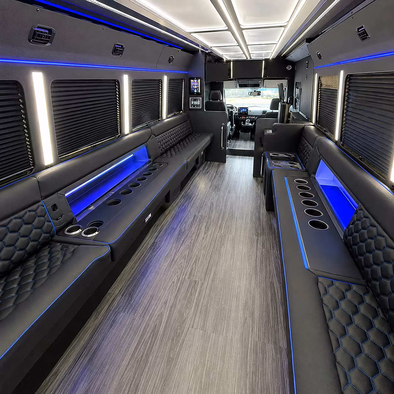 gastonia party bus interior