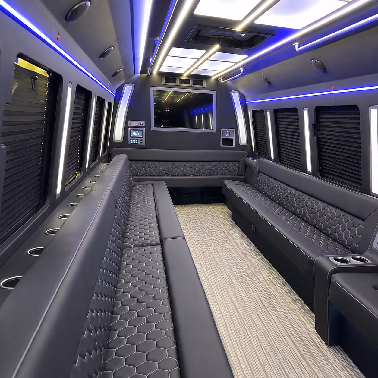 gastonia party bus rental interior