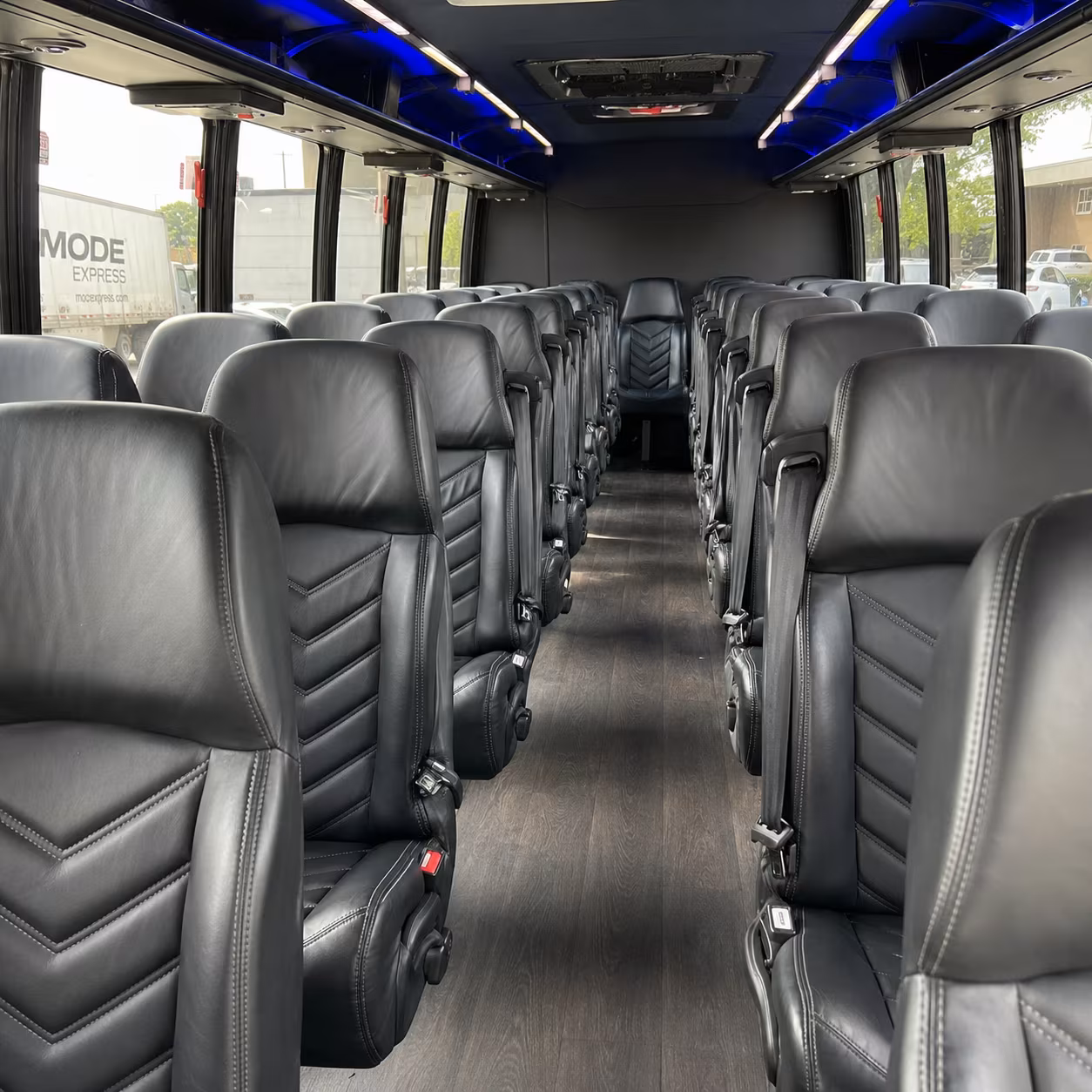 guest shuttle buses between gastonia hotels and your wedding venue