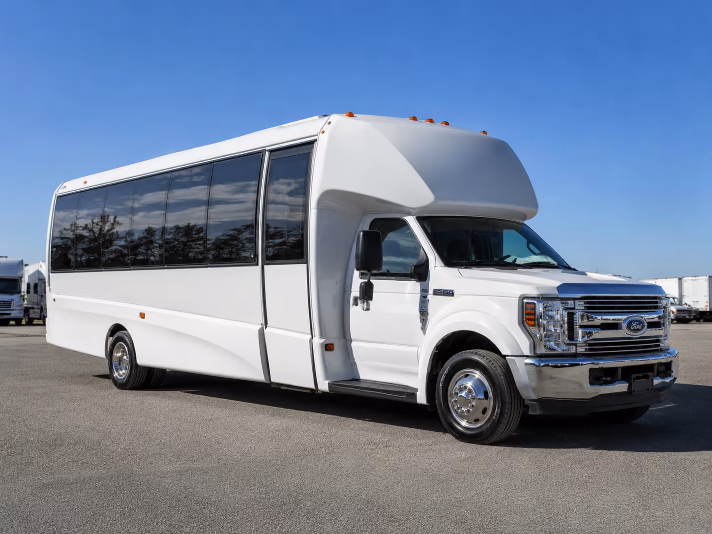 large scale corporate bus rentals for plant tours and team travel in gastonia